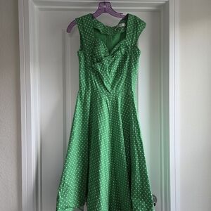 Green Polka Dot Dress